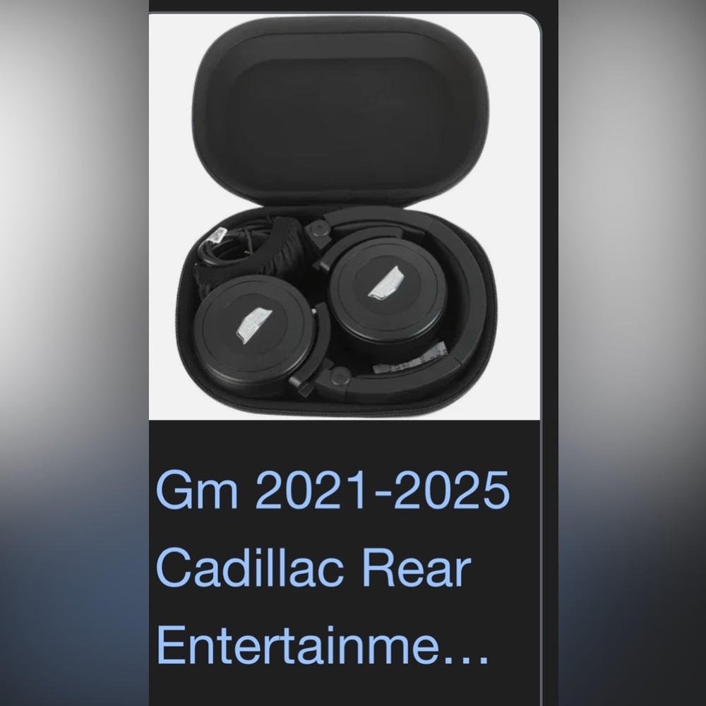 2021-25 Cadillac OEM Black Over-Ear Headphones